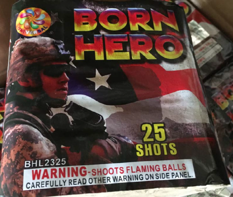 Born Hero 25 Shot Cake