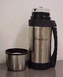 Picture of recalled Eddie Bauer bottle with detached top