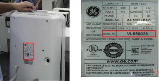 GE and Professional Series Brand Dehumidifiers Recalled Due to