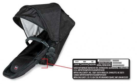 Britax b free outlet travel system recall