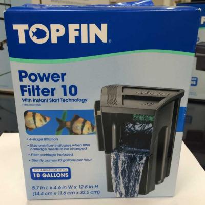 Top fin canister clearance filter