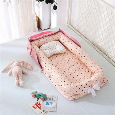 Recalled Style Life Eleven Portable Baby Loungers in the Pattern of Pink/White Polka Dots