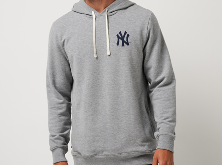 Recalled Men’s Heather Gray Cloud Hoodie with “New York Yankees” Logo