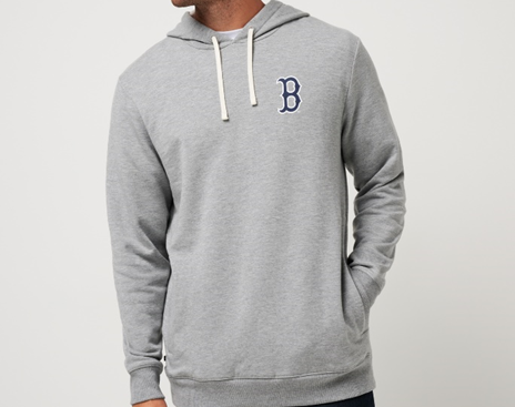 Recalled Men’s Heather Gray Cloud Hoodie with “Boston Red Sox” Logo