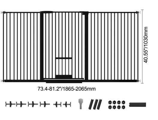 Recalled UVPIC Baby Gate with Pet Door