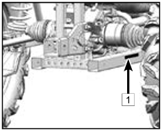 VIN Location on the recalled 2024 CForce 800 Touring ATV