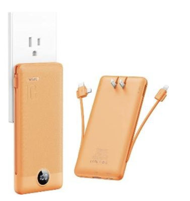 Recalled VRURC portable charger in orange