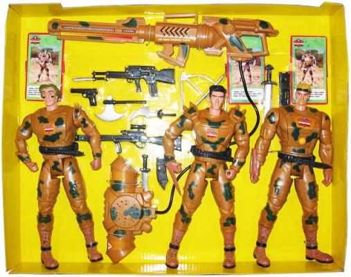 Recalled Elite Operations toy, 3 Pack 8-inch Figures (#1024)