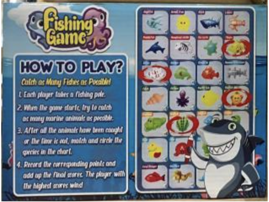 Huihuang Trading Recalls Fishing Games Due to Magnet Ingestion Hazard,  Violation of the Federal Safety Regulation for Toys; Sold Exclusively on  .com