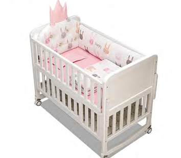 Hermixa 6-in-1 Convertible Crib