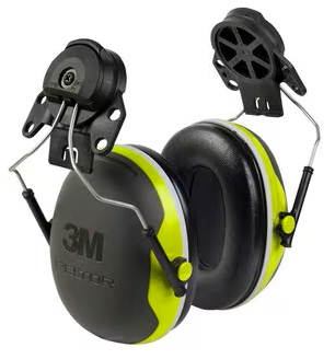 Serie X4P3E de las orejeras contra el ruido Peltor X de 3M, que se conectan a cascos regulares, retiradas del mercado