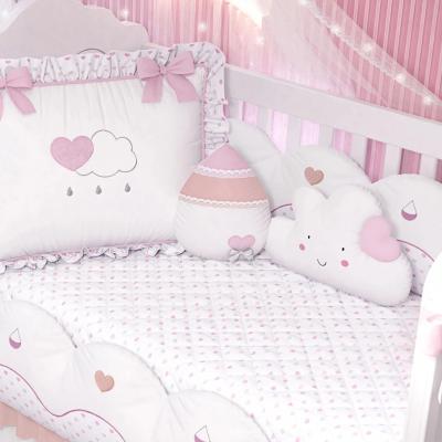 召回 9 件套粉色 Love Rain 婴儿床床上用品套装，99701