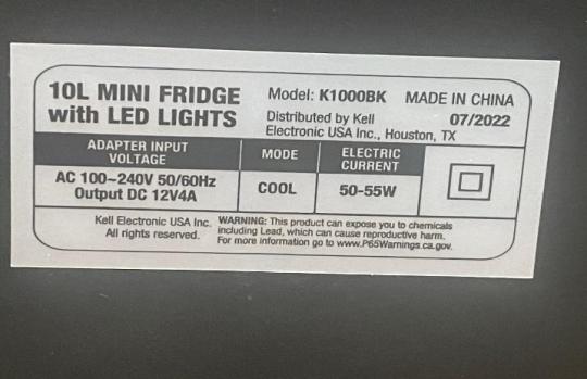 LED Lighted Gamer Fridge