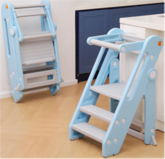 Recalled Onasti toddler tower stool - blue/gray