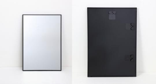 Recalled Origin 21 Rectangle Black Framed Wall Mirror (front and back)