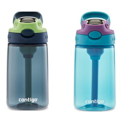 Contigo Plastic Kids Water Bottle 20oz Blue/Green