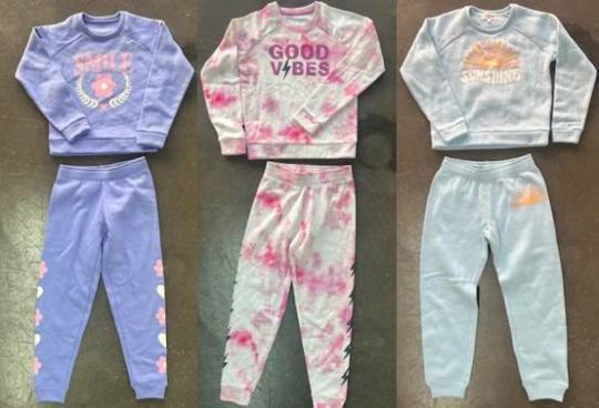 Recalled P.J. Salvage Plush Pajama Sets