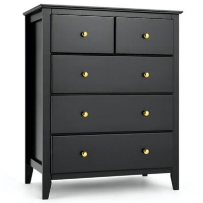 Recalled Sejov five-drawer dresser in black