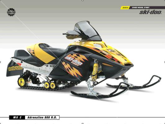 Recalled Ski-Doo snowmobile MX Z