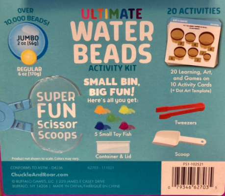 Water Beads Number Find - Toddler at Play