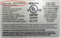Location of serial number on the bottom of the unit 