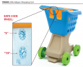 Recalled Step2 Little Helper’s shopping cart, model 700000, with date code location