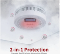 OKEAH Combination Smoke and Carbon Monoxide Detectors installed on a ceiling