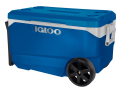 Recalled Igloo 90QT Flip & Tow Rolling Cooler in Sapphire Blue Body and Lid