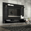 Recalled Manhattan Comfort Floating Wall Theater Entertainment Center and Panels 23800- Cabrini 2.2 (23853 Black Gloss)