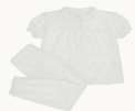 Recalled children’s angel wing two-piece pajama set (cream)