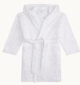 Recalled children’s star & crown bathrobe (white and pink)