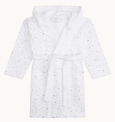 Recalled children’s star & crown bathrobe (white and blue)