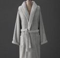 RH recalled robe in light gray