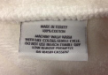 RH recalled robe label