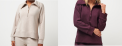 Recalled Women’s Save the Day Half-Zip Sweatshirts in Heather Natural and Heather Winetasting