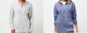 Recalled Women’s Off Script Zip-Up Hoodies in Heather Light Gray and Heather Crown Blue