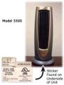 Recalled Lasko Space Heater, Model 5500