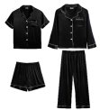 Recalled Black Satin Two-Piece Pajama Sets