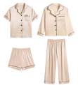 Recalled Champagne Satin Two-Piece Pajama Sets