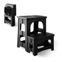 Topfun 2-Step Folding Step Stool (shown in black)