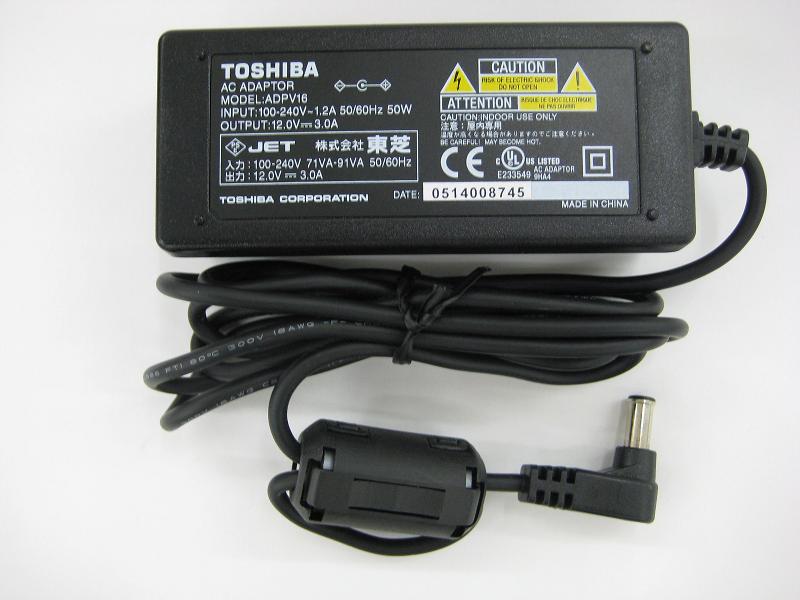 Recalled Toshiba AC Adapter Model Number ADPV16