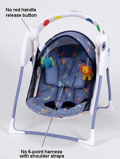 Travel store baby swings